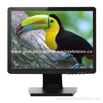 15-inch Home CCTV Monitor with VGA/HDMI/BNC Optional, 1,024 x 768 Pixels Best Resolution